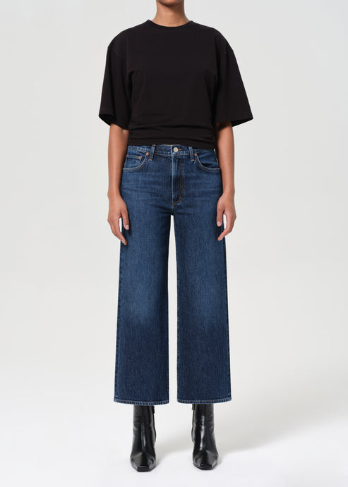Agolde Harper Crop Wide Leg Jean in Echo