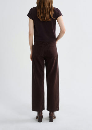 Agolde Ren High Rise Wide Leg Pant in Sloe Berry