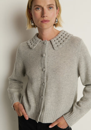 Nation Addie Cardigan in Heather Grey