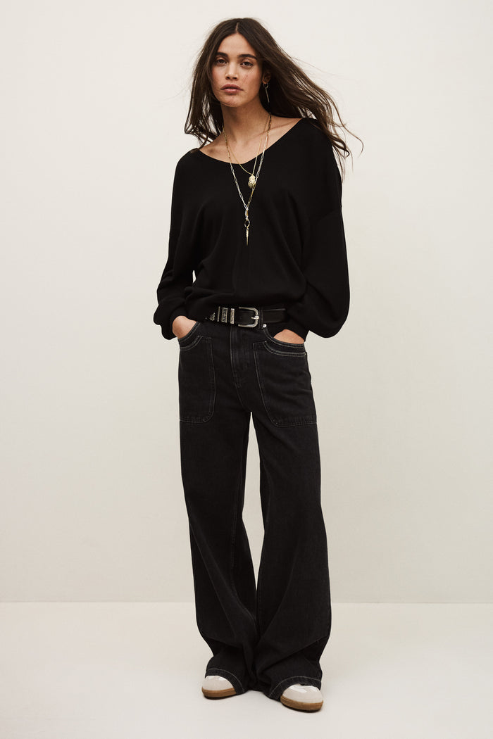 ba&sh Brenda Sweater in Noir