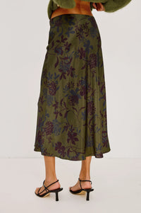 Rails Anya Skirt in Olive Dahlia