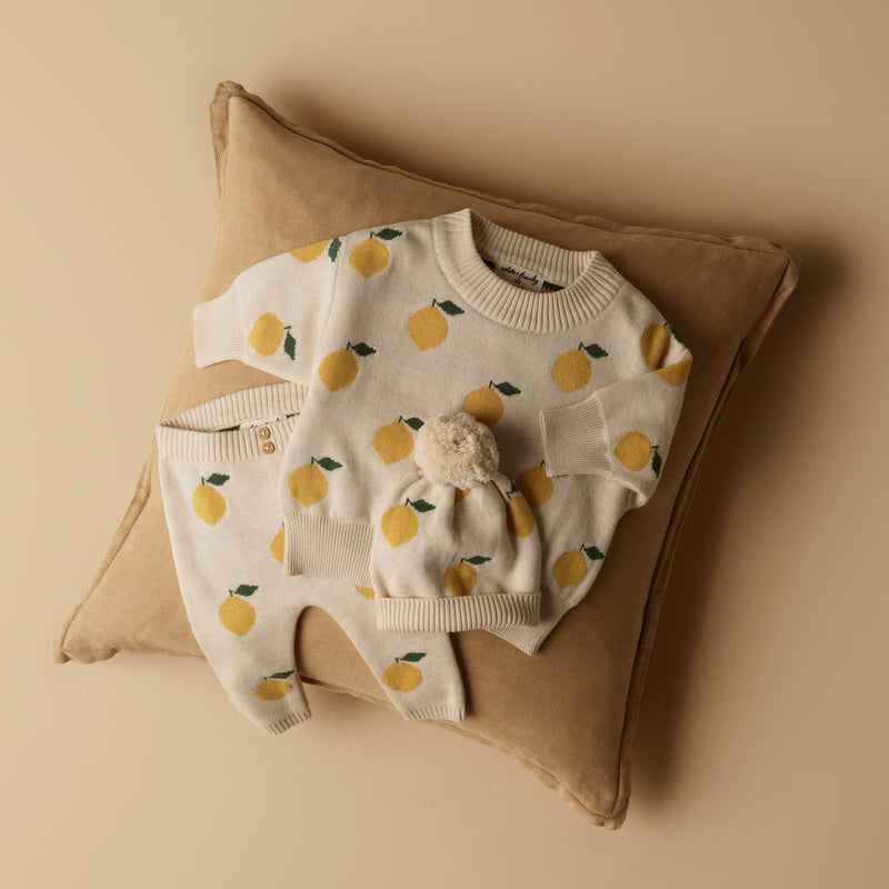 Wilson + Frenchy Organic Knit Legging in Lemony