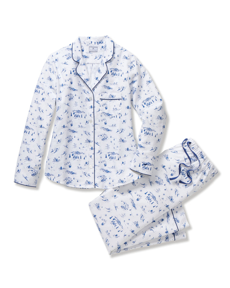Petite Plume Women's Twill Pajama In Chalet Toile