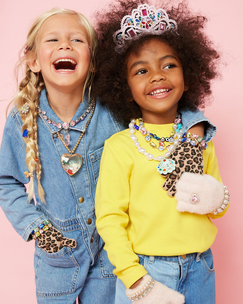 Super Smalls Cotton Candy Jeweled Gloves