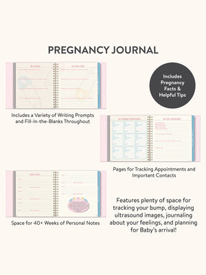 Studio Oh! Bump for Joy: A Pregnancy Journal in Pink