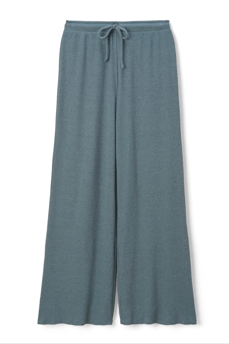 perfectwhitetee Maddie Waffle Pant in Slate