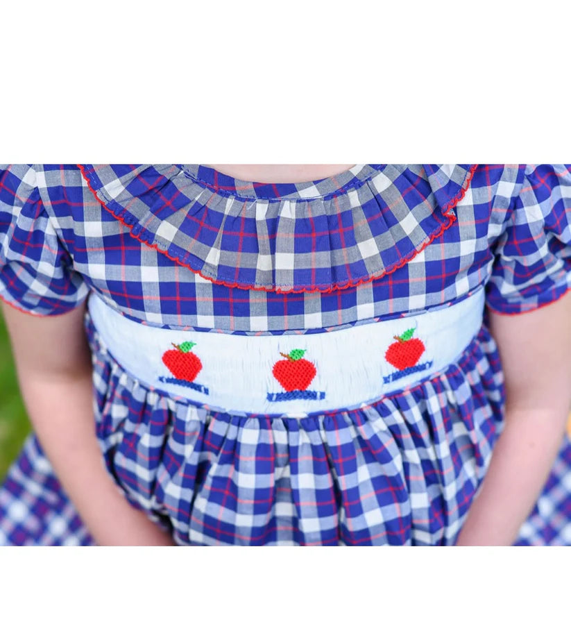 Maddie & Connor Apple of My Eye Smocked Dress