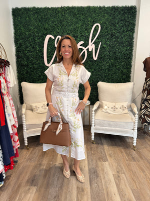 Victoria Dunn Avonlea Dress in Ivory Vine