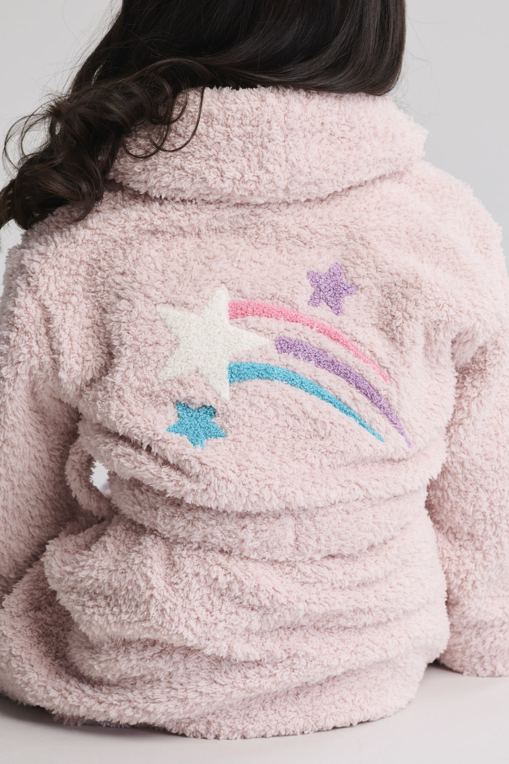 Barefoot Dreams Kids Brushed CozyChic Embroidered Star Robe