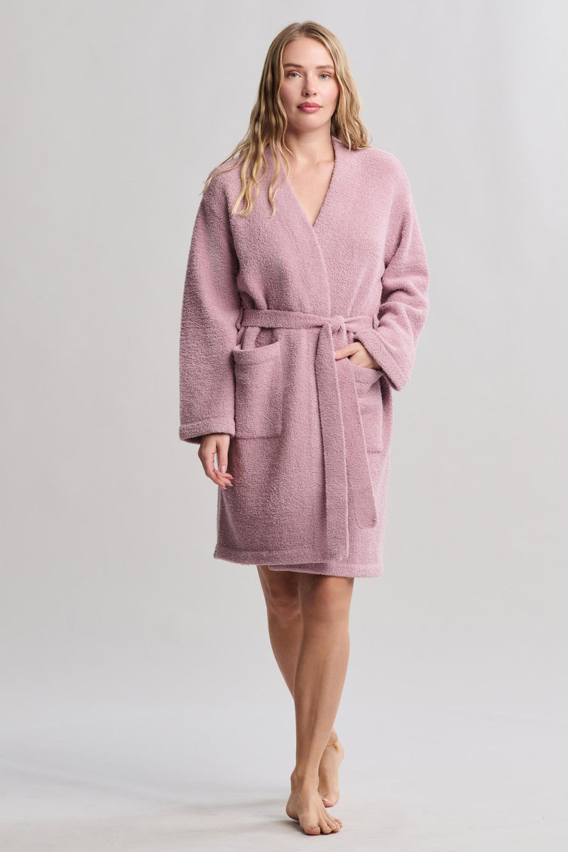 Barefoot Dreams CozyChic® Solid Robe in Teaberry