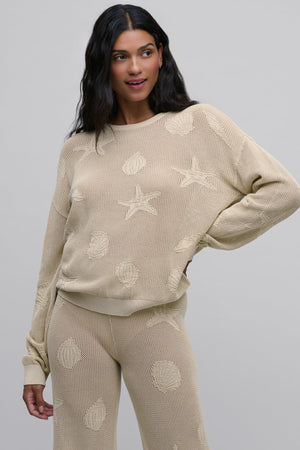 Barefoot Dreams Sun Bleached Shell Crew Neck