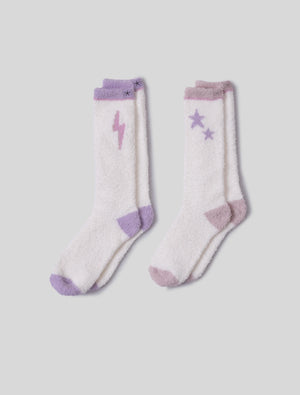 Barefoot CozyChic Youth Space Adventure Sock Set