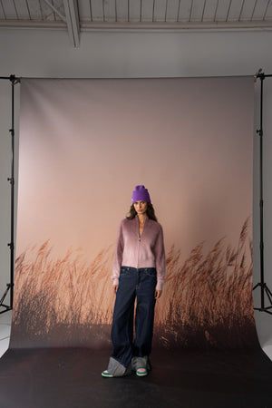 Colorush Brushed Dip Toto Jacket in Merlot Mist