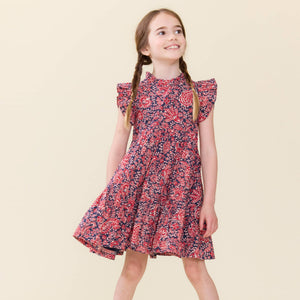 Pink Chicken Jennifer Dress in Paisley Vines