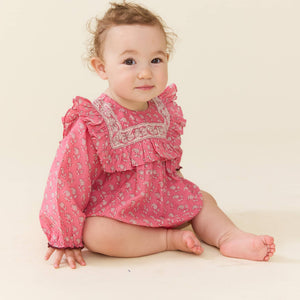 Pink Chicken Quinn Bubble in Small Paisley