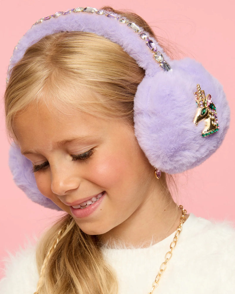 Super Smalls Lavender Dreams Ear Muffs - in Bejeweled Purple