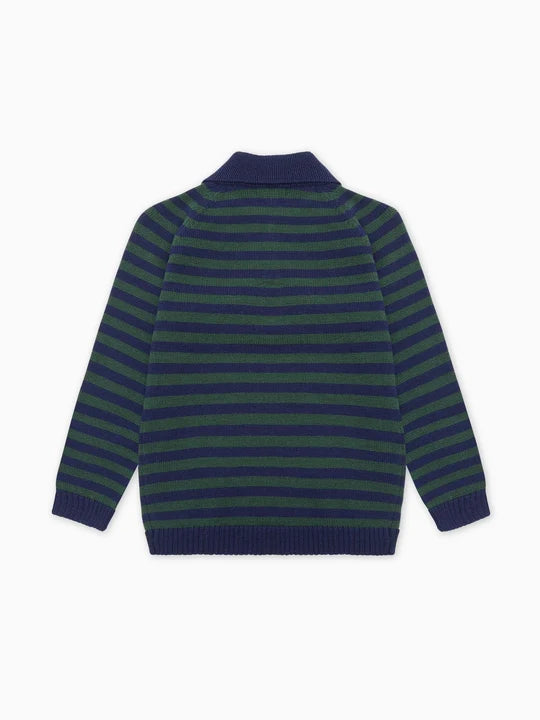 La Coqueta Brio Sweater in Navy Stripe