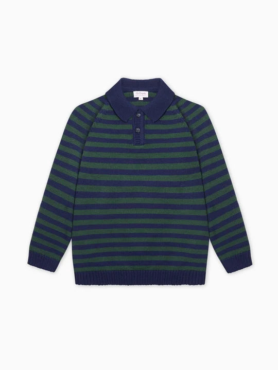 La Coqueta Brio Sweater in Navy Stripe