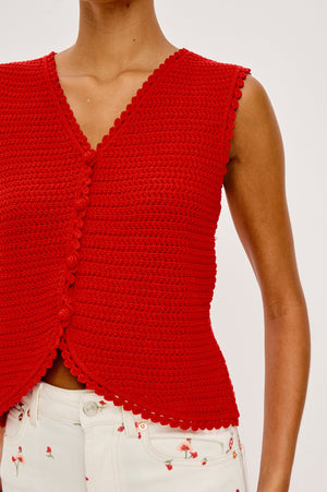 Rails Calypso Vest in Scarlet