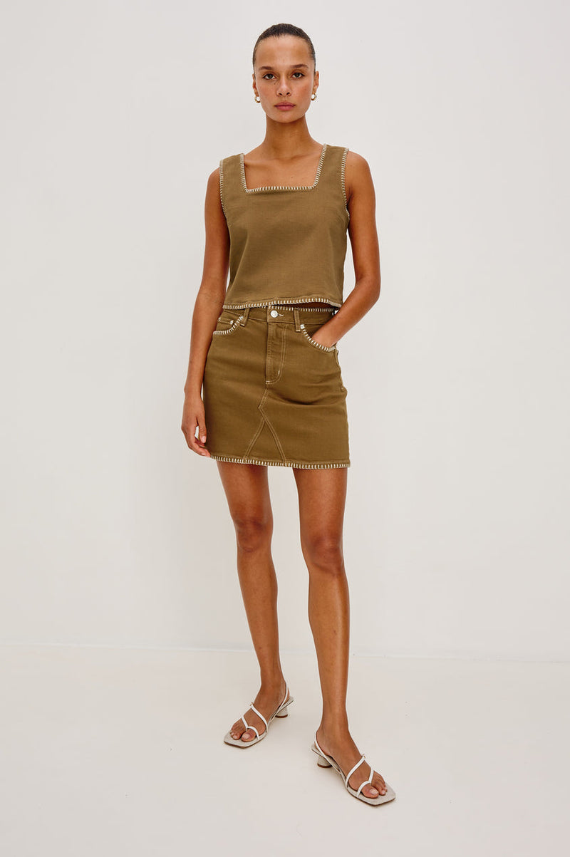 Rails Laurel Mini Skirt in Safari