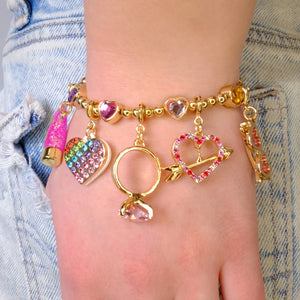 Charm It! Gold Heart & Arrow Charm