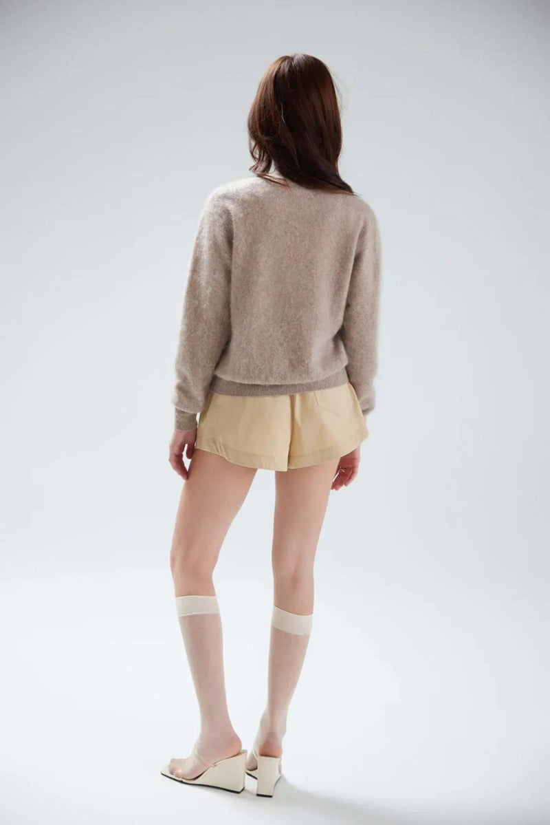 Colorush Brushed Vienna Cardigan in Truffle