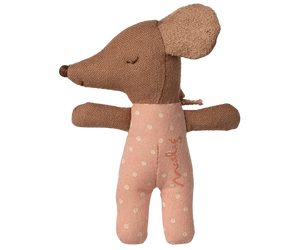 Maileg Winter Sleepy Wakey Baby Mouse in Matchbox in Rose