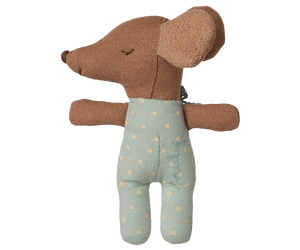 Maileg Winter Sleepy Wakey Baby Mouse in Matchbox in Blue