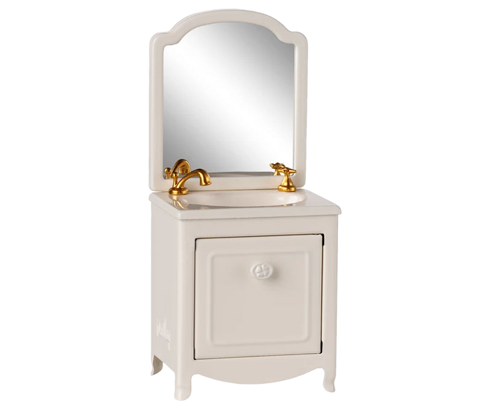 Maileg Sink with Mirror in Off White