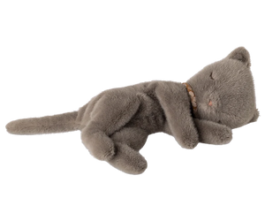 Maileg Sleeping Small Kitten in Grey