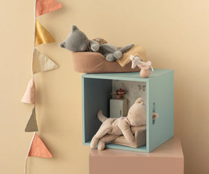 Maileg Sleeping Small Kitten in Grey