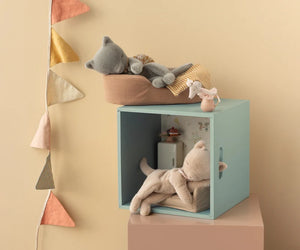 Maileg Sleeping Kitten in Cream Peach