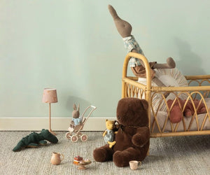 Maileg Teddy Bear Plush, Medium in Dark Brown