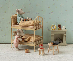 Maileg Mouse Bunk Beds in Wheat