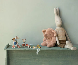 Maileg Medium Plush Elephant in Vintage Rose