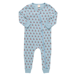 Coop Kids by Pink Chicken Baby Zip Romper in Cherries