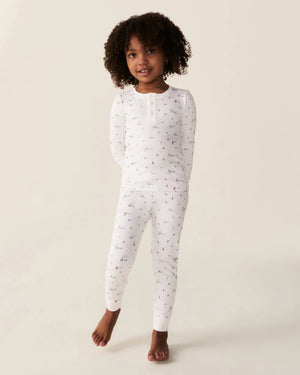 Petite Plume Pajama Set in Letters and lullabies