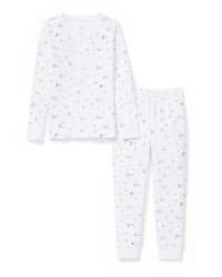 Petite Plume Pajama Set in Letters and lullabies