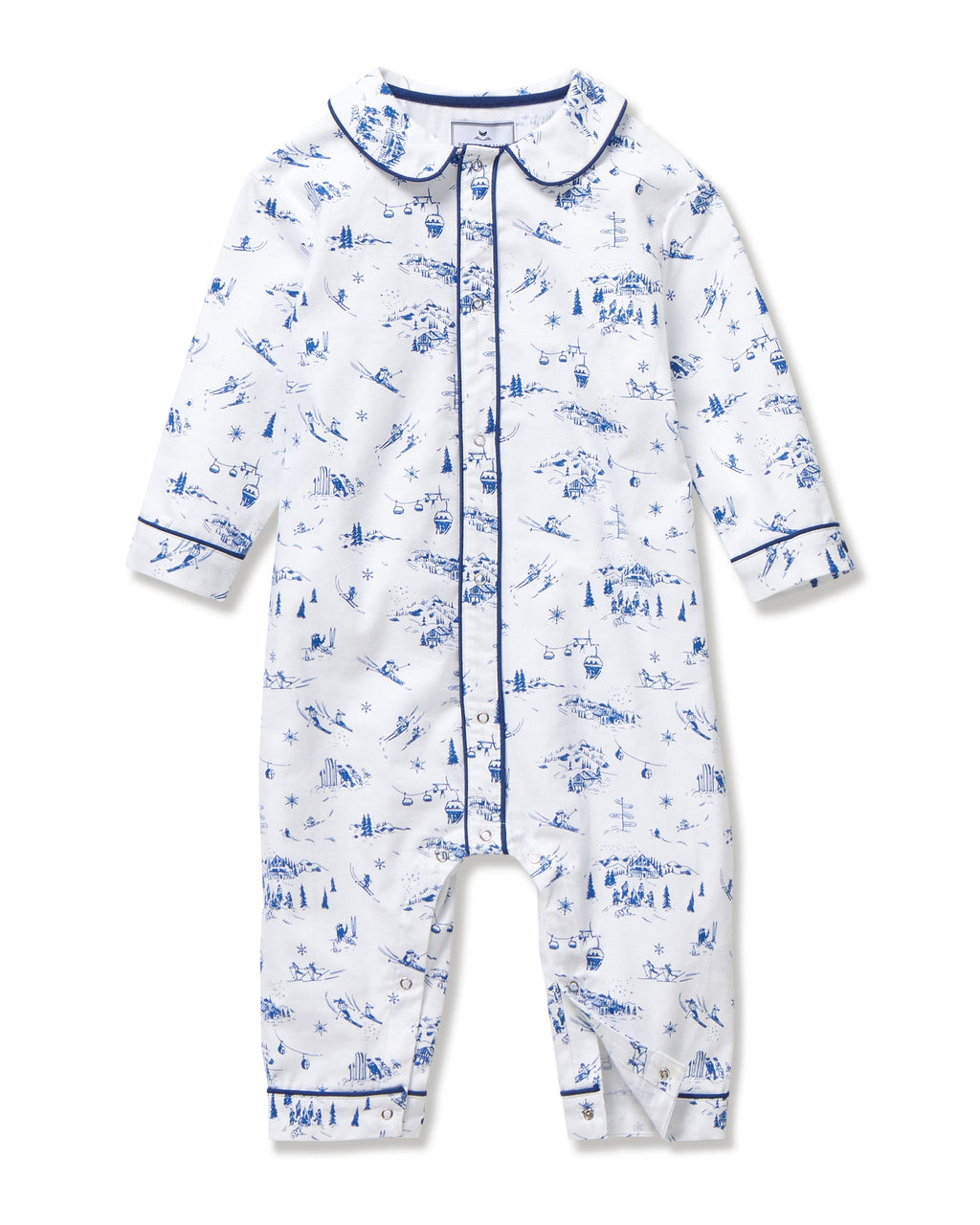 Petite Plume Twill Cambridge Romper in Chalet Toile