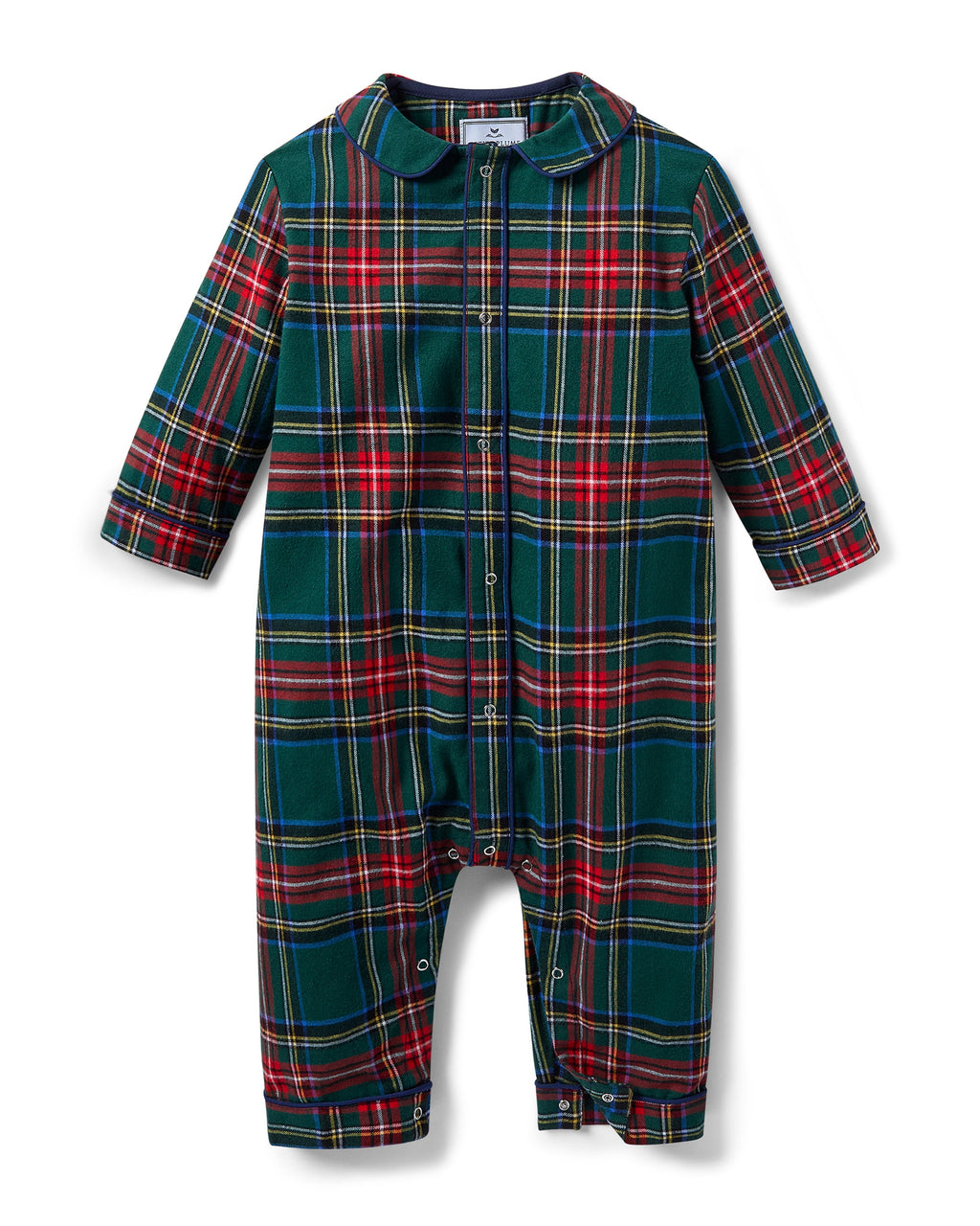 Petite Plume Brushed Twill Cambridge Romper in Kensington Tartan