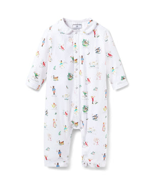 Petite Plume Twill Cambridge Romper in 12 Days of Christmas