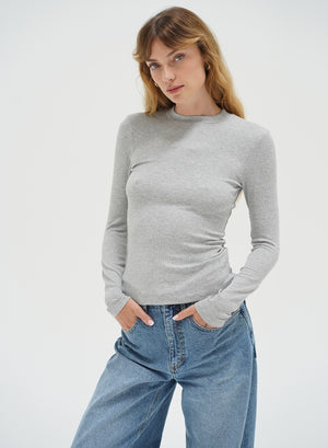 DALSTON RIBBED LONG SLEEVE