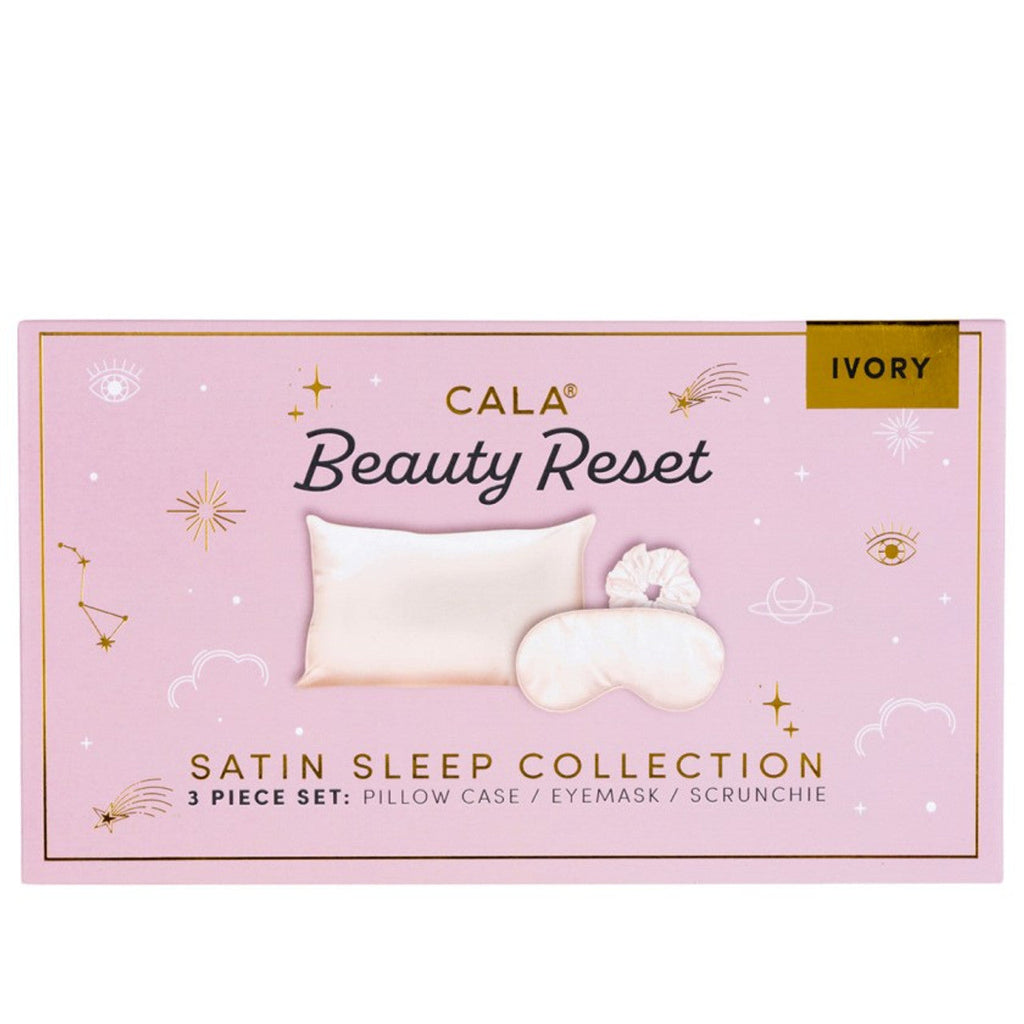 Cala Satin Pillow Case Eyemask Scrunchie Sleep Set