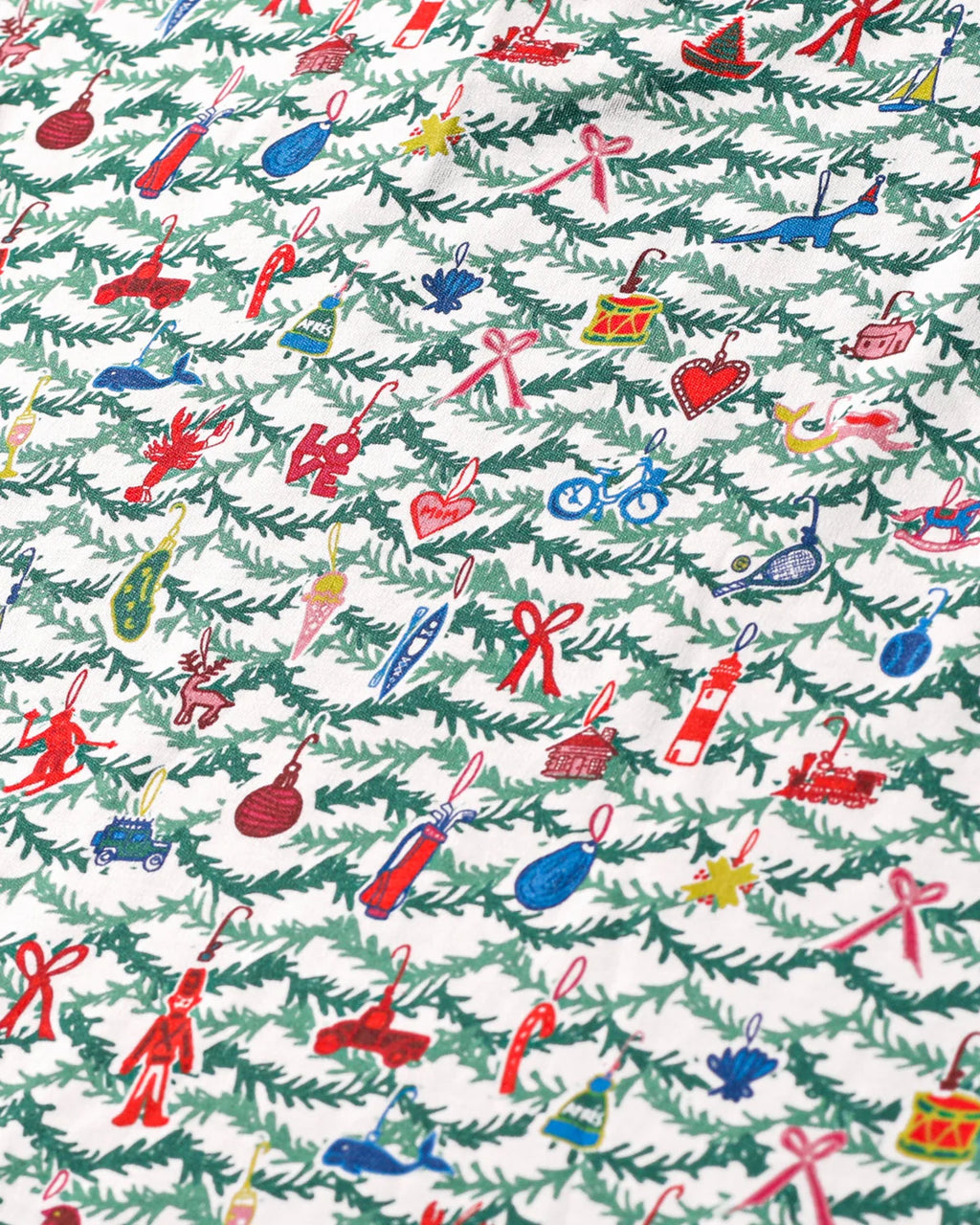 Joy Street Women's  Long Pajama Set in Oh Christmas Tree