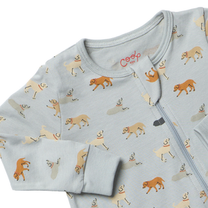 Coop Kids by Pink Chicken Baby Zip Romper in Labs