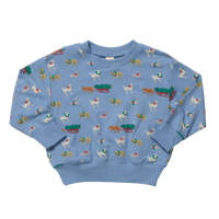 Coop Kids by Pink Chicken Play Sweatshirt in Holiday Labs