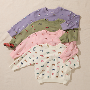 Coop Kids by Pink Chicken Play Sweatshirt in Tiny Ballerinas