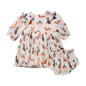 Pink Chicken Brooke Dress Set in Party Pets