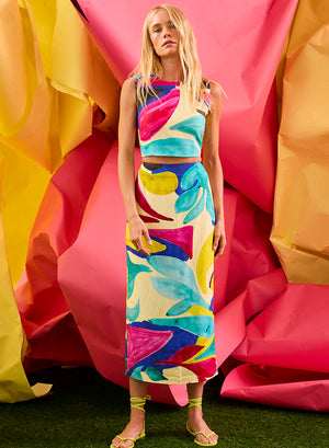 Hunter Bell Royce Top in Stroke of Spring