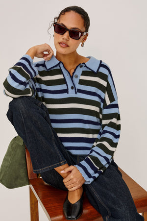 Rails Delora Sweater in Sky Forest